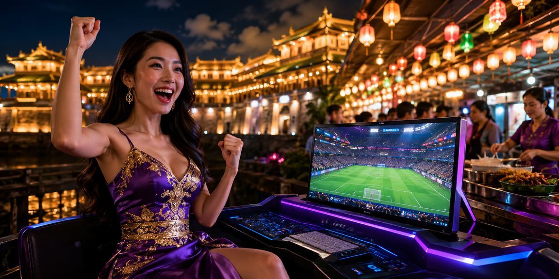 Người hâm mộ esports đặt cược tại chợ đêm Huế không khí sôi nổi