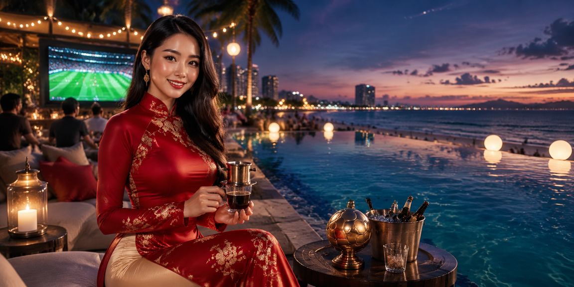 Người chơi Việt Nam theo dõi kèo cá cược trực tuyến trên điện thoại vào buổi tối